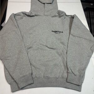 Essentials Heather Gray Pullover Hoodie